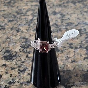 Bomb Party RBP6138 "Absolute Class" Light Rhodolite Cubic Zirconia Sz 5